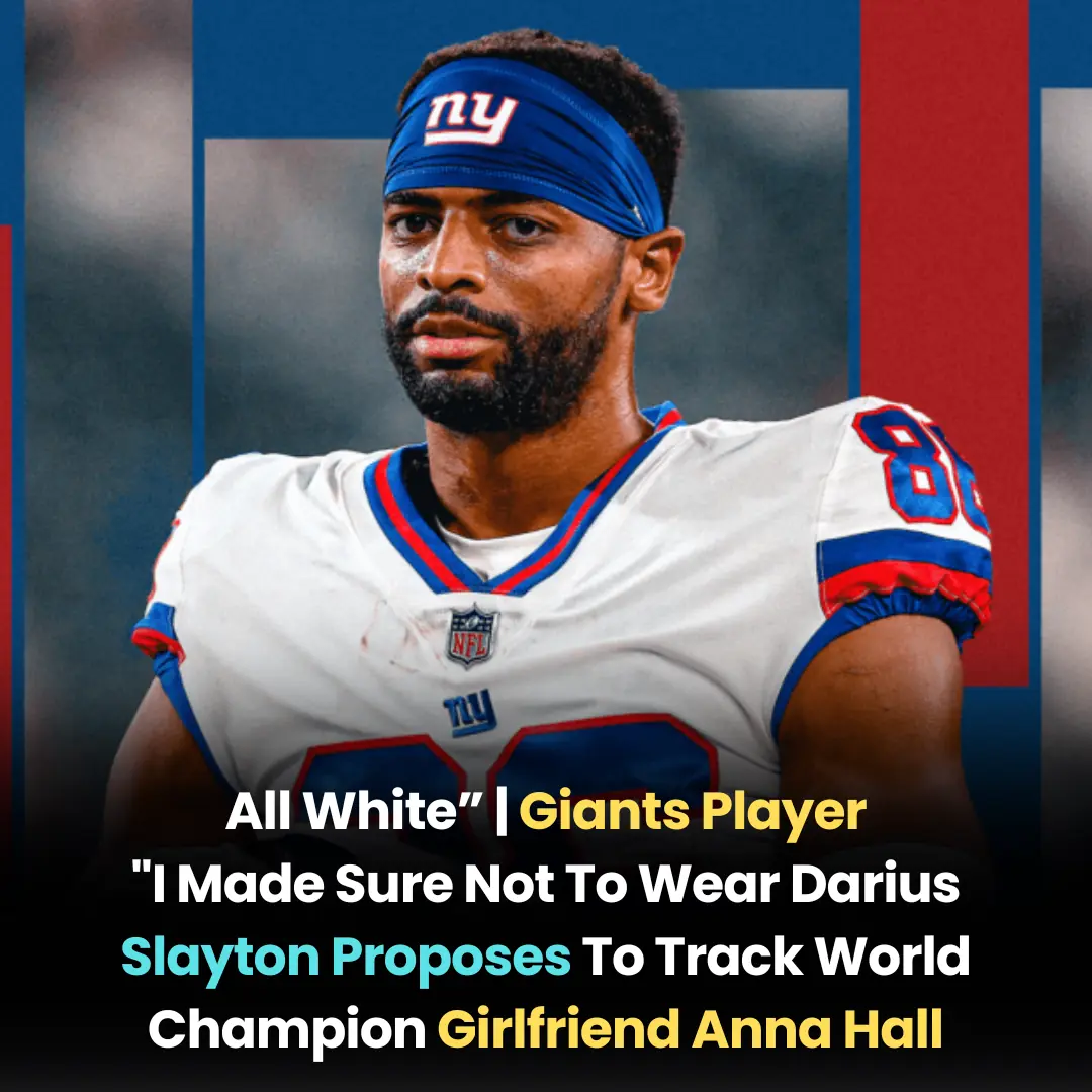 “I Made Sure Not To Wear All White” | Giants Player Darius Slayton Proposes To Track World Champion Girlfriend Anna Hall