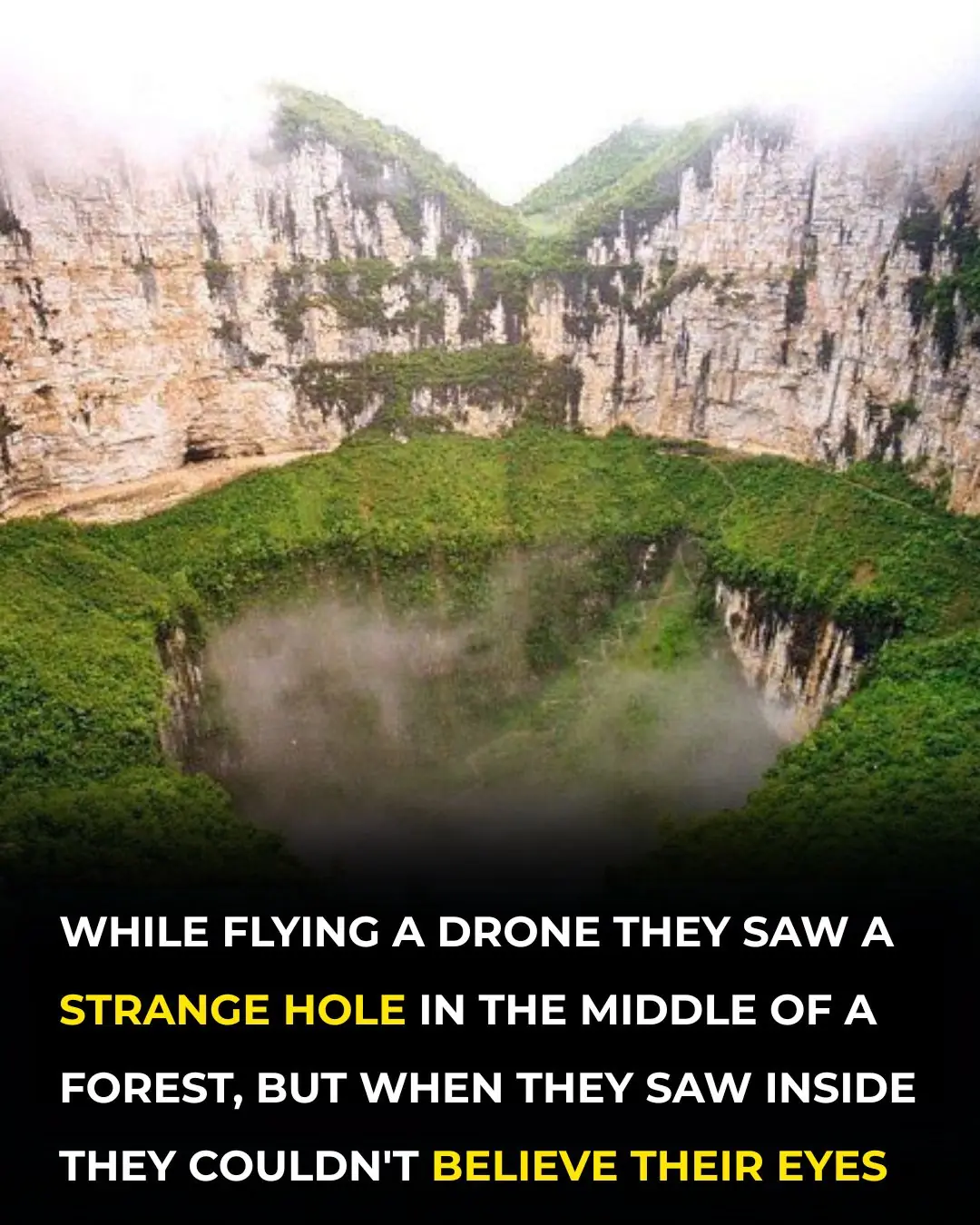 Scientists Discovered A Sinkhole 630 Feet Underground In China Known As “Heavenly Pits”