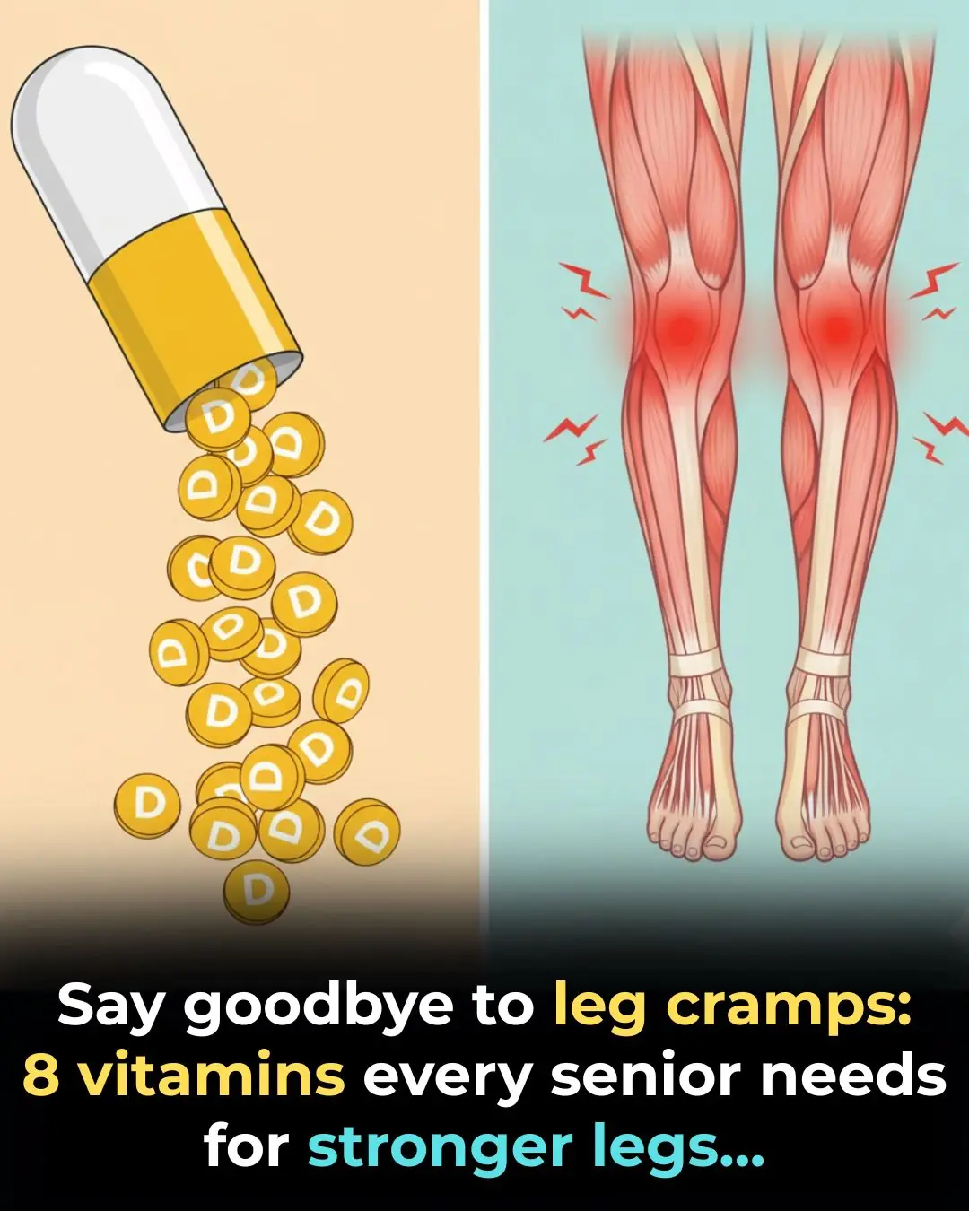 Vitamins Every Senior Needs for Stronger Legs