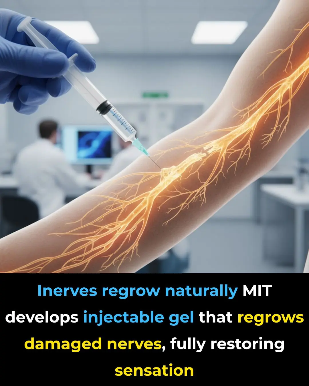 MIT Scientists Develop Injectable Gel That Can Fully Repair Nerves and Restore Sensation