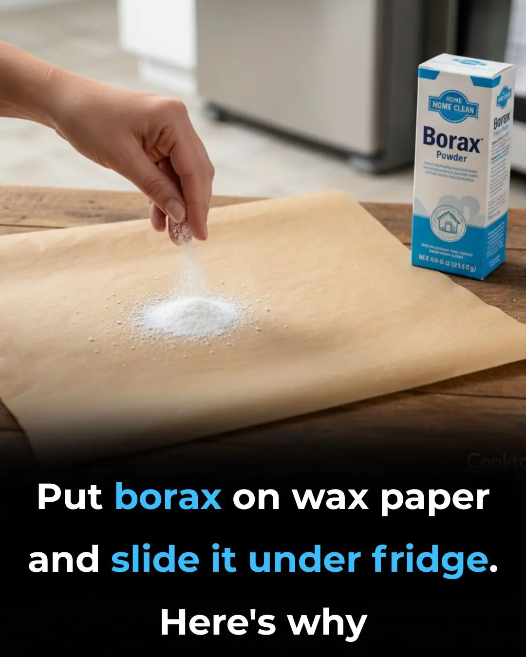 Put Borax on Wax Paper and Slide It Under Your Fridge — Here’s Why