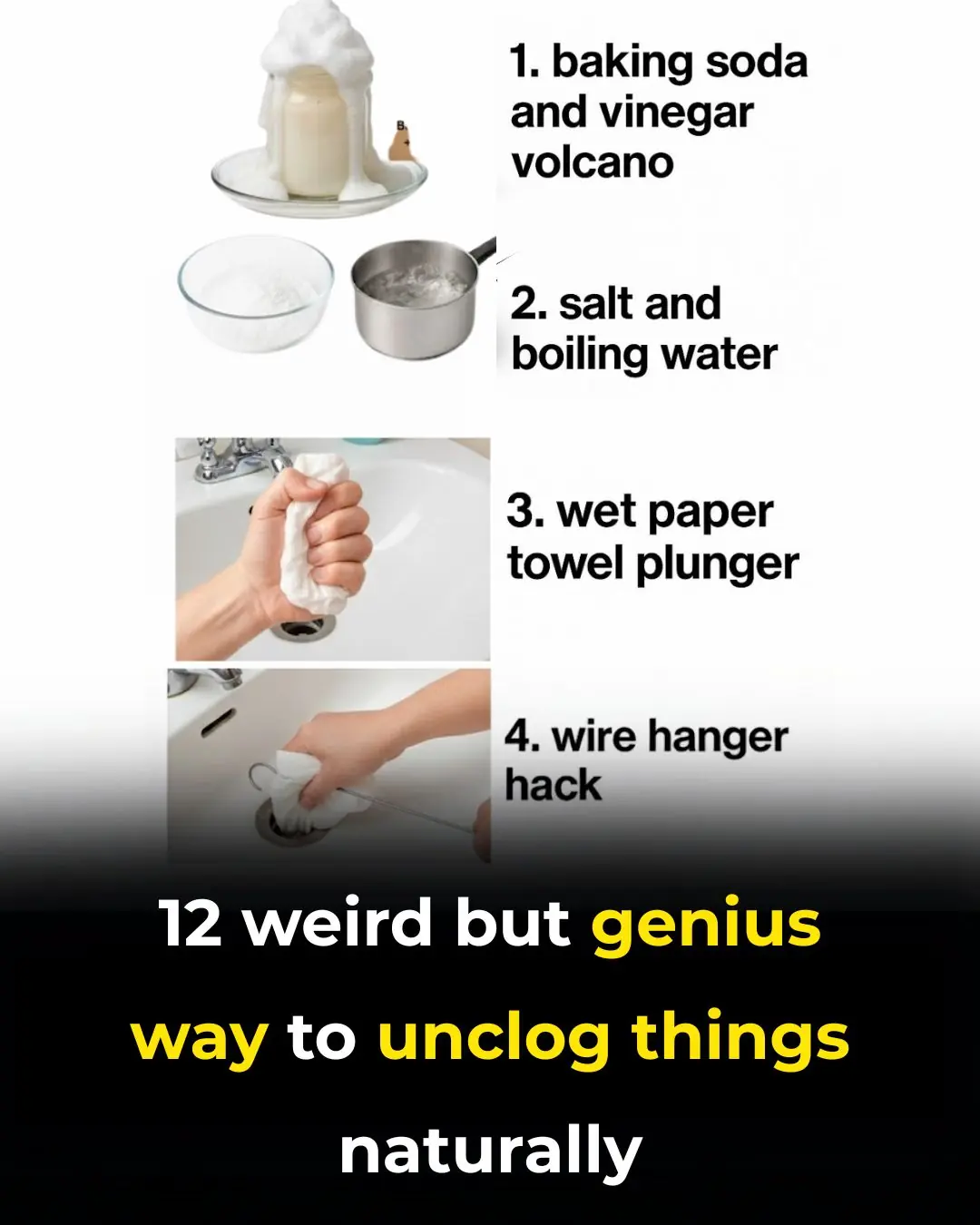 12 Weird but Genius Ways to Unclog Things Naturally