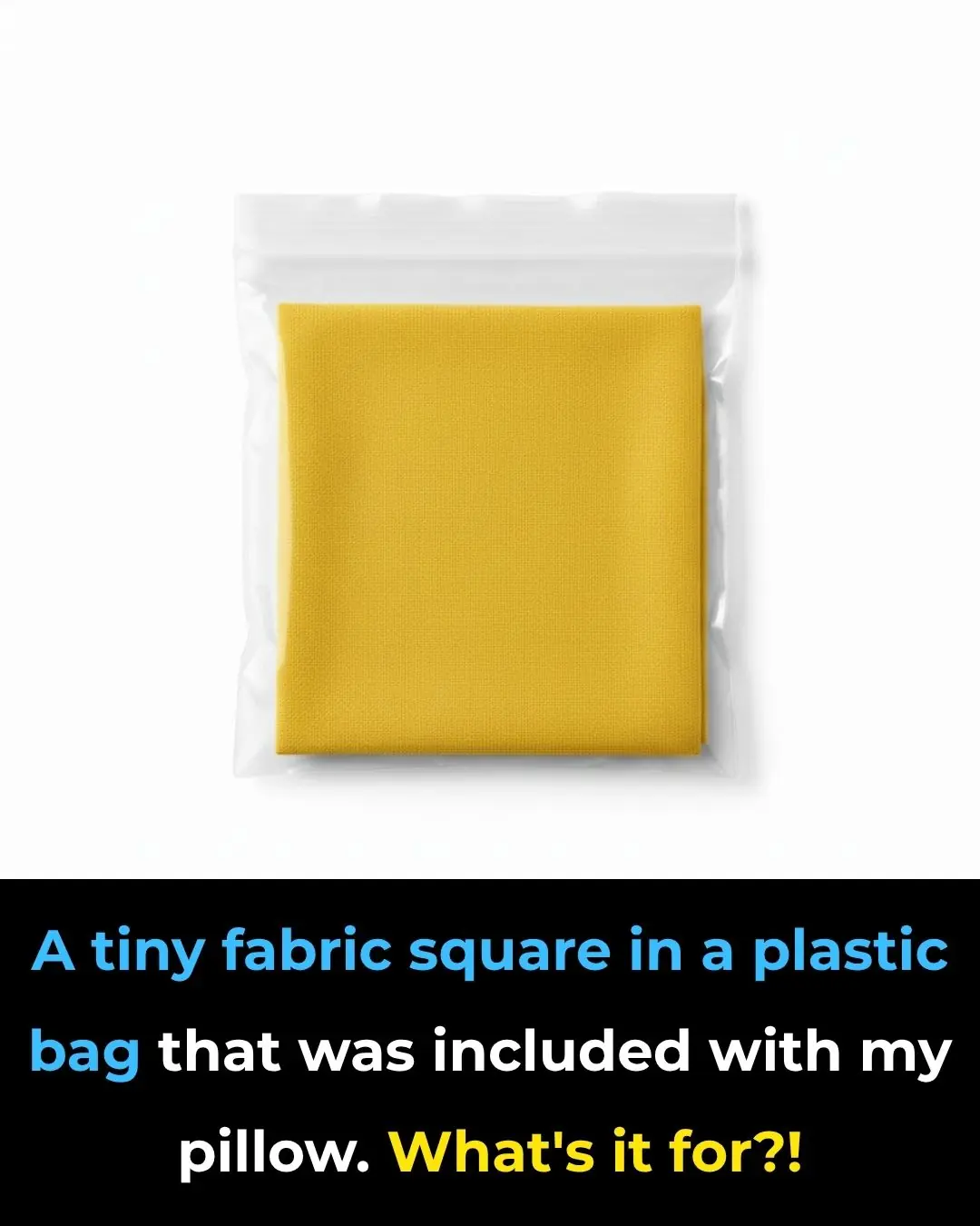 I Had No Idea What That Little Fabric Square Was For โ Until Now