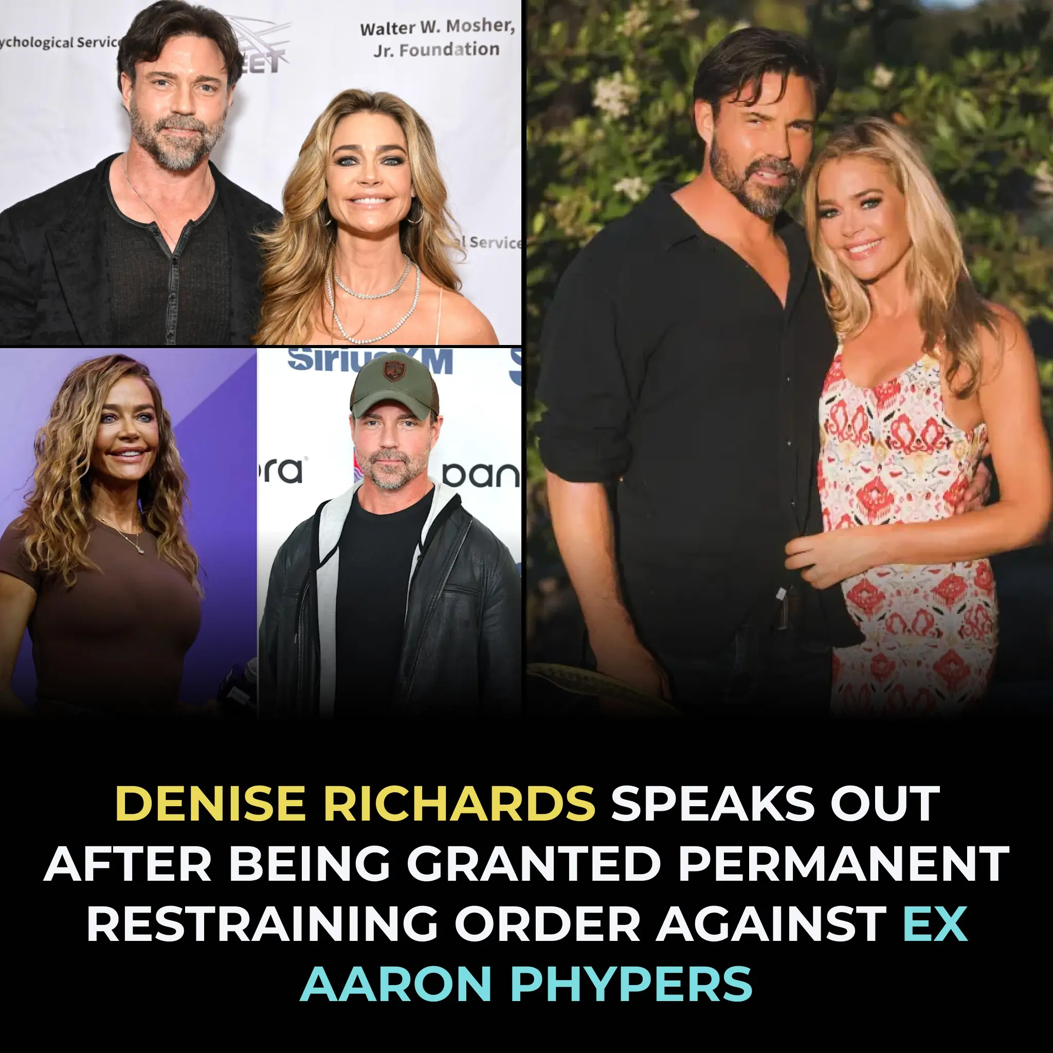 Denise Richards speaks out after being granted permanent restraining order against ex Aaron Phypers