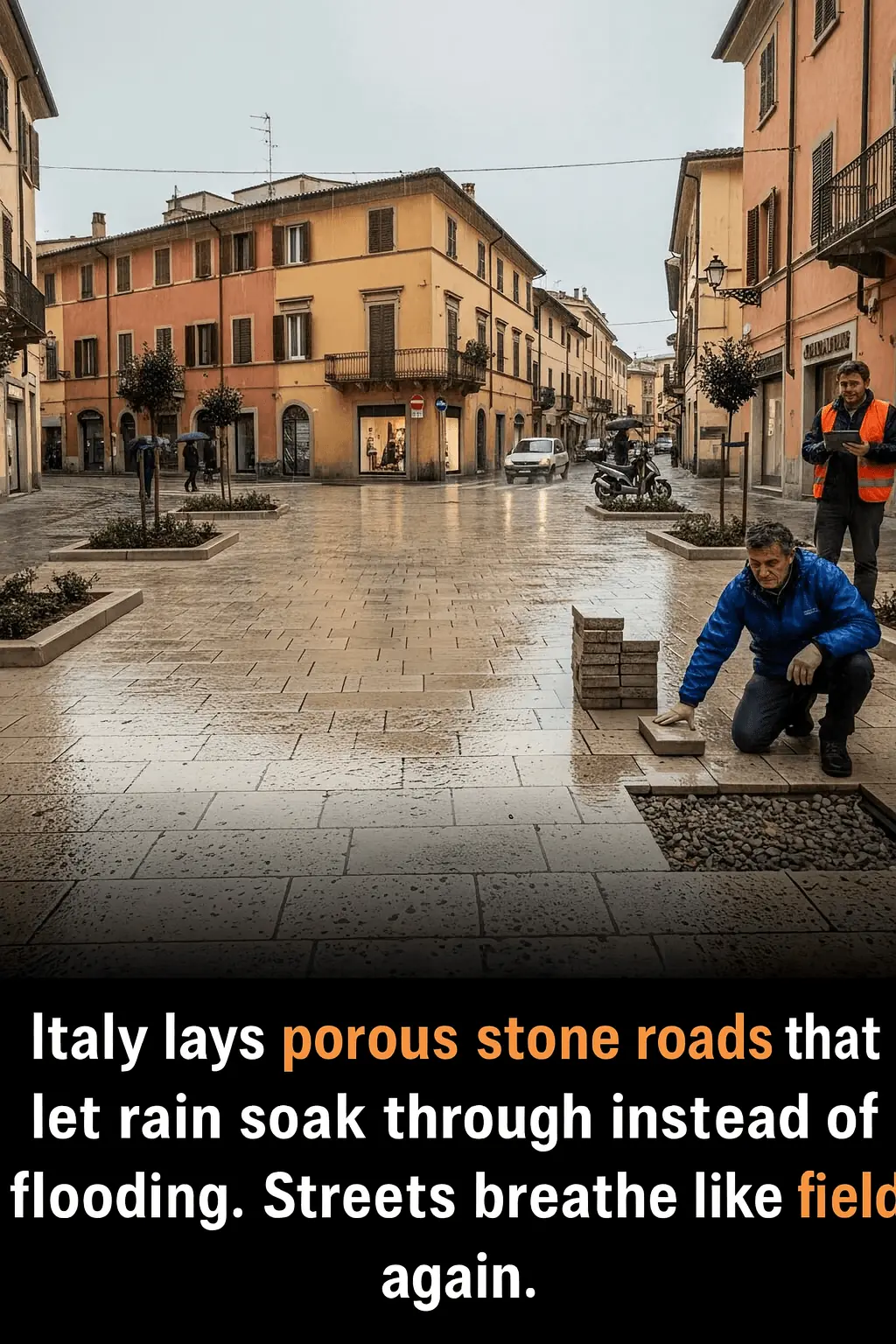 “Italy’s ‘Breathing Streets’: How Porous Stone Roads Are Transforming Historic Cities”
