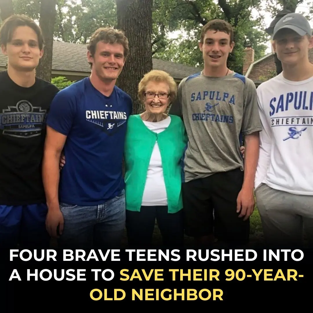 Four Teens Risk Their Lives to Rescue Elderly Neighbor from Burning Home in Sapulpa