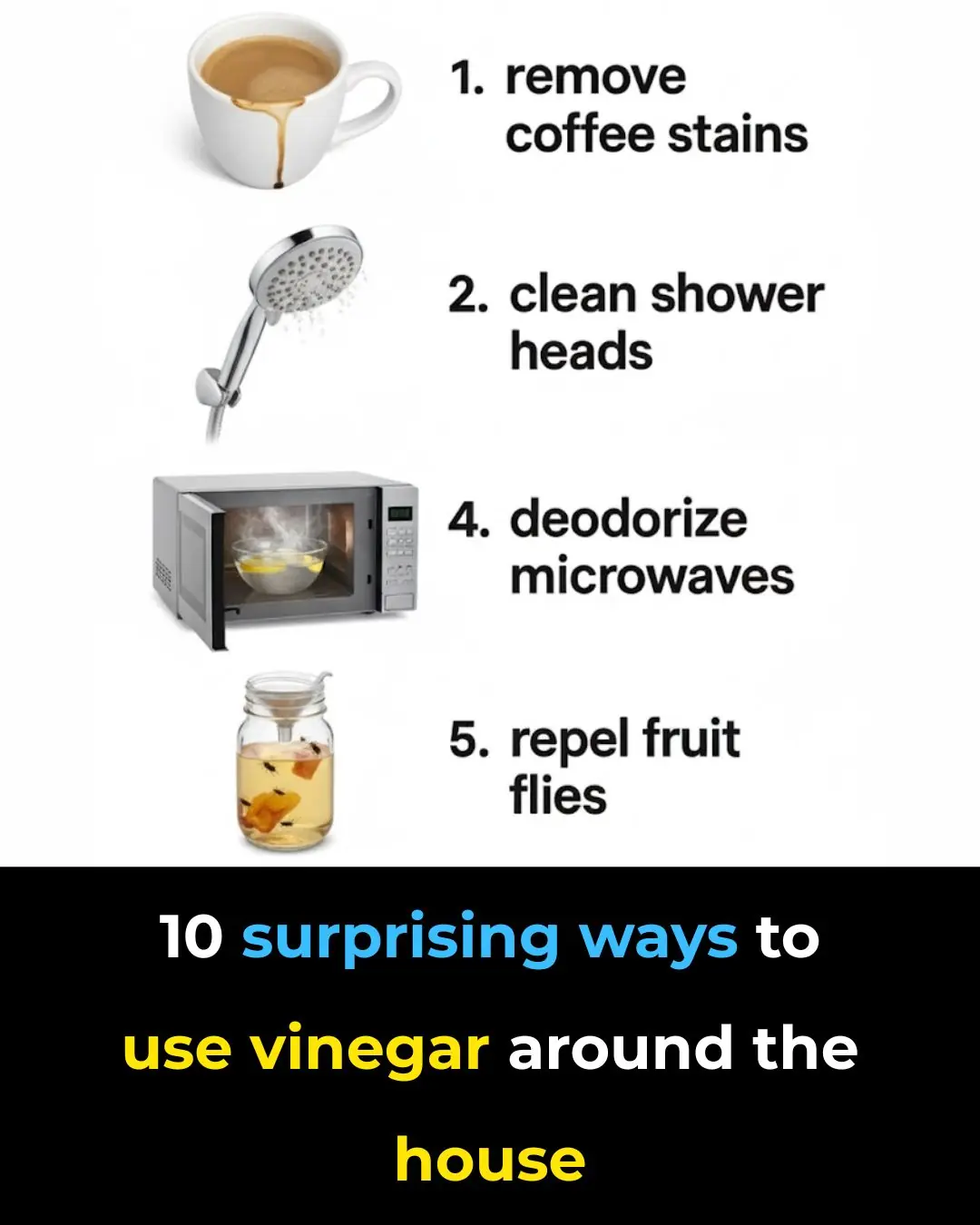 10 surprising ways to use vinegar around the house