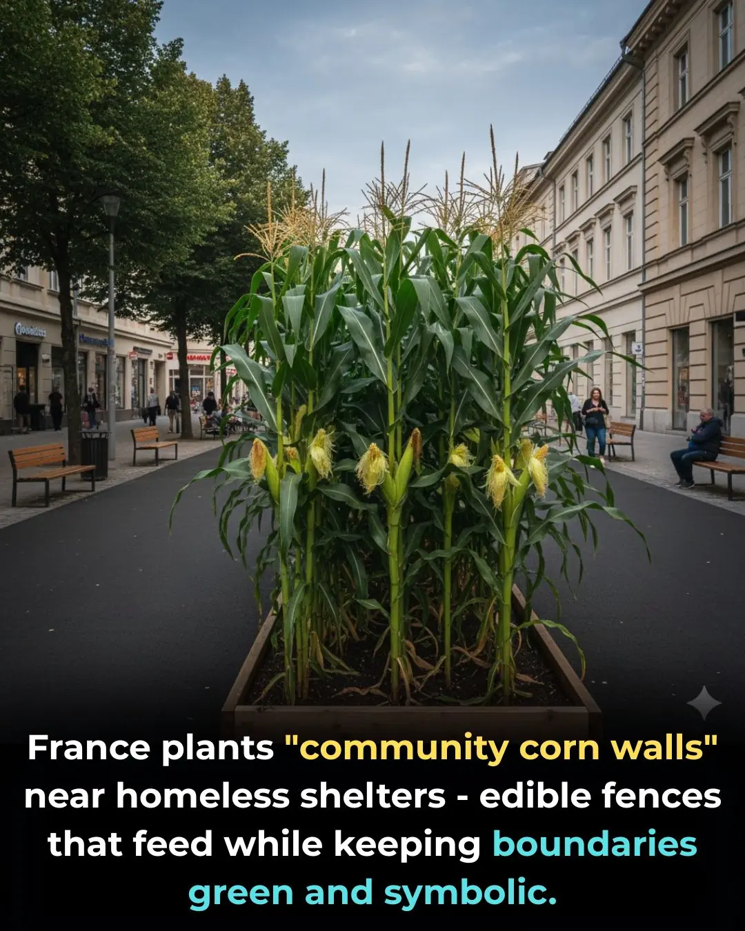France Reimagines Shelter Boundaries With Community Corn Walls