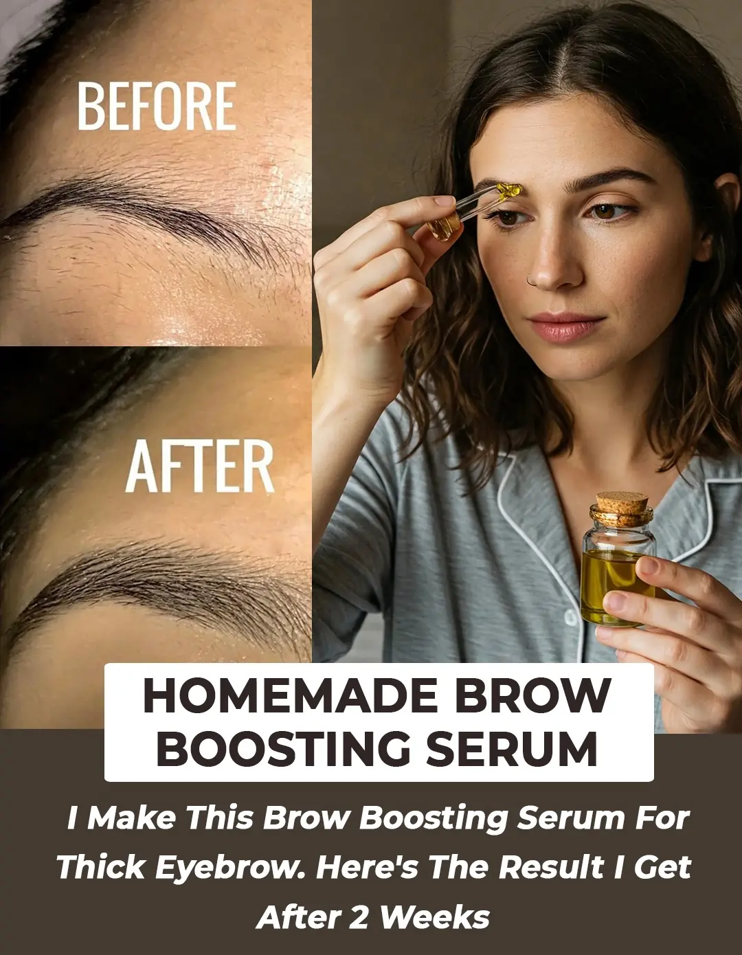 DIY Brow Boosting Serum For Thick Eyebrows You Can Make at Home