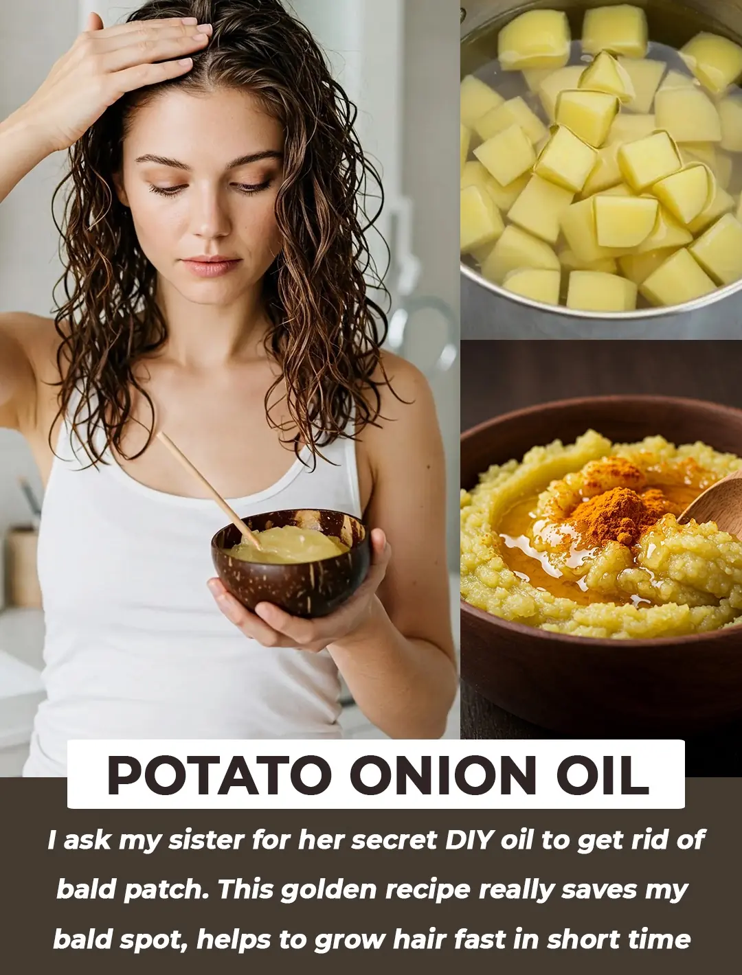 How to use potato to make your hair grow faster