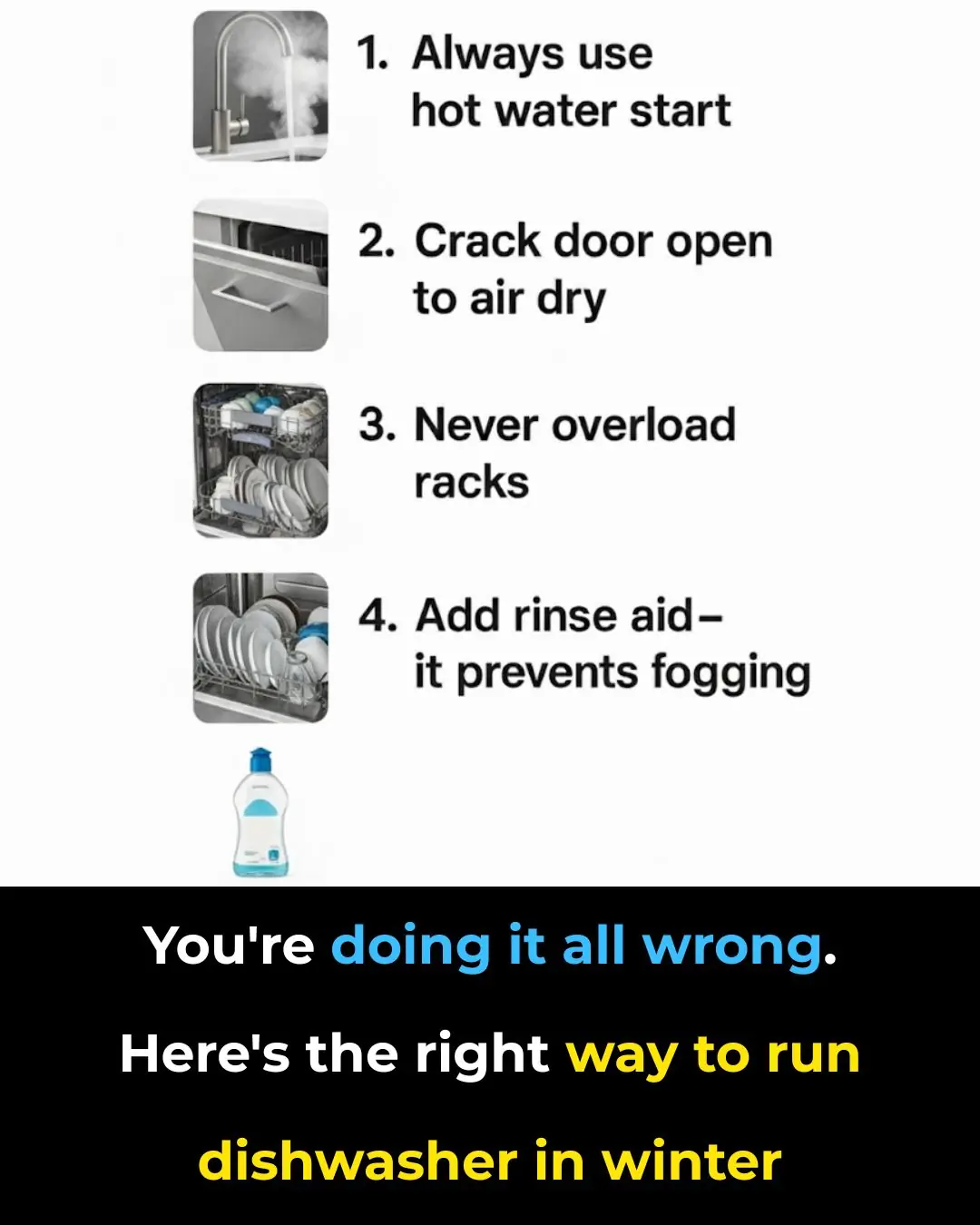 You're Doing It All Wrong: Here’s the Right Way to Run Your Dishwasher in Winter