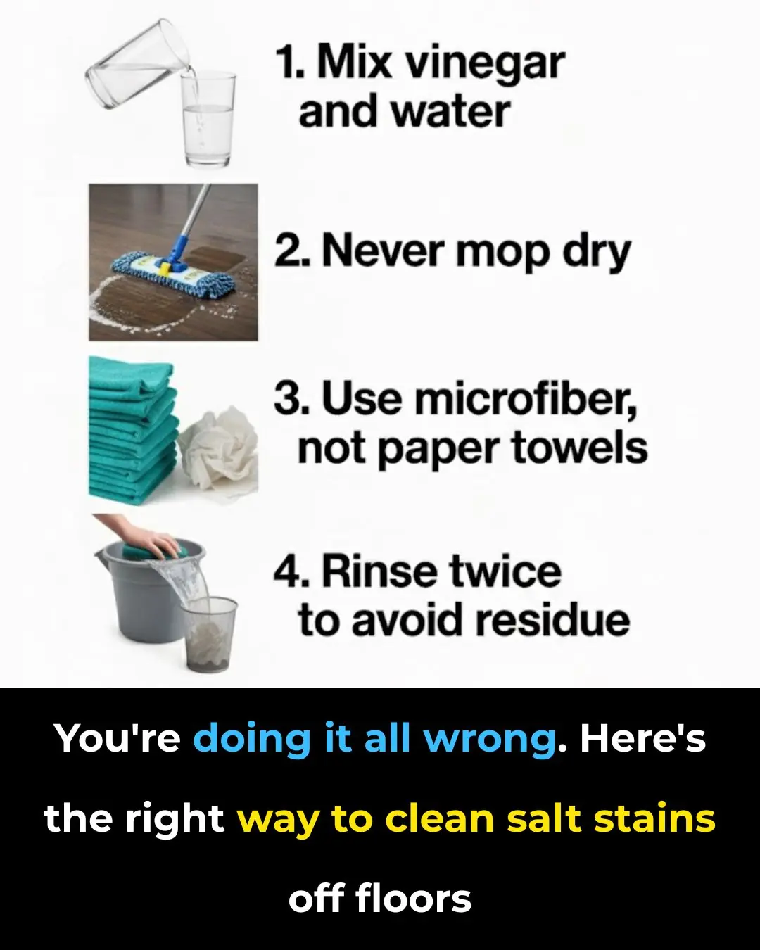 You're Doing It All Wrong. Here’s the Right Way to Clean Salt Stains Off Floors