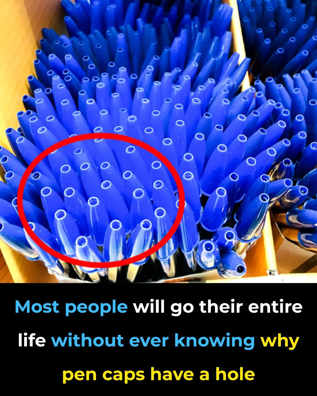 Most People Will Never Know — The Real Reason Pen Caps Have Holes