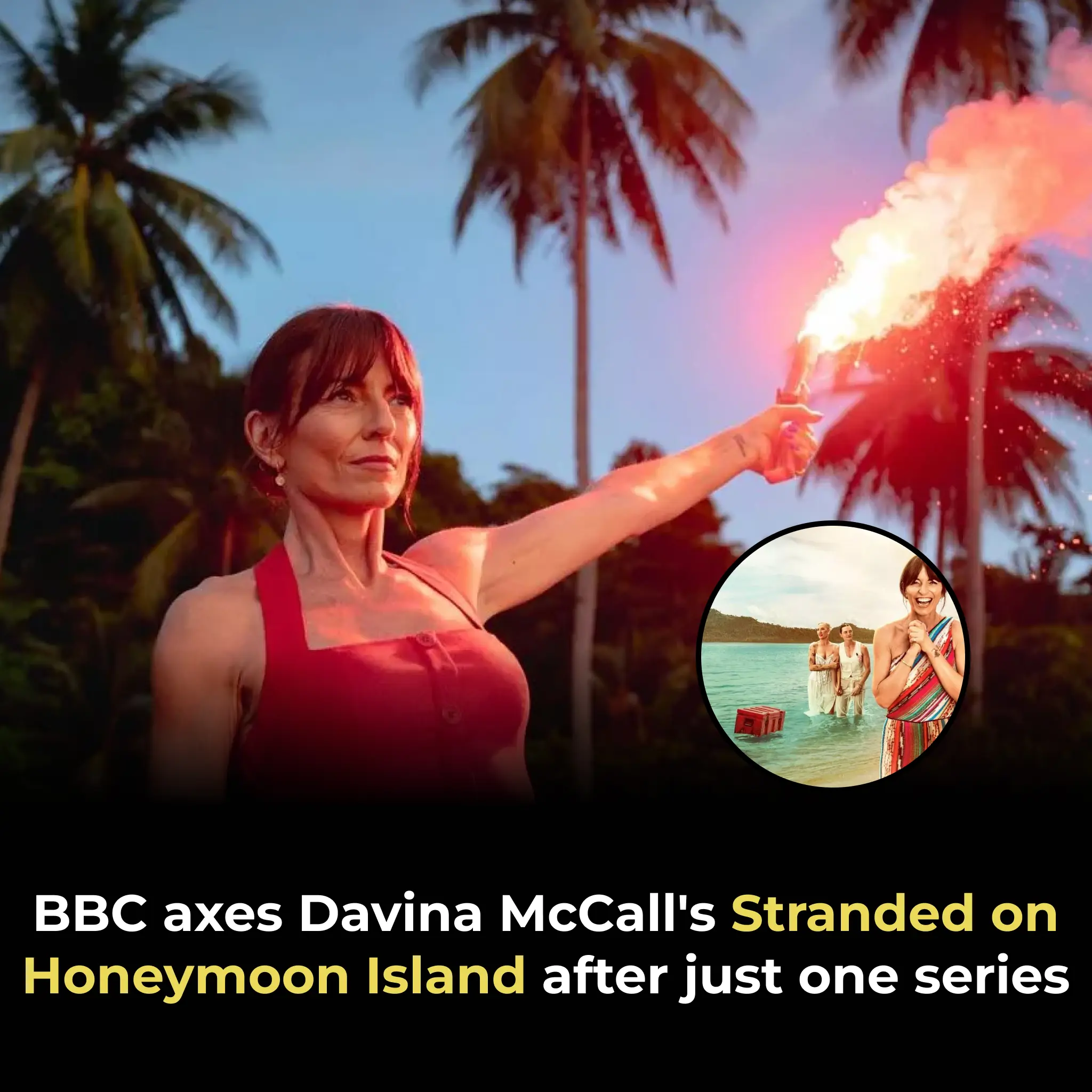 BBC axes Davina McCall's Stranded on Honeymoon Island after just one series