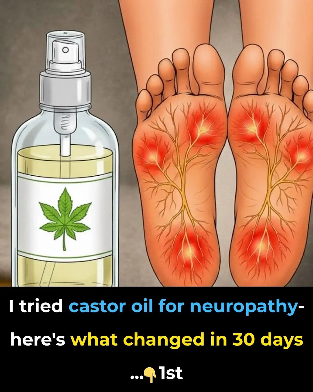 I used castor oil for neuropathy – here’s what happened in 30 days!