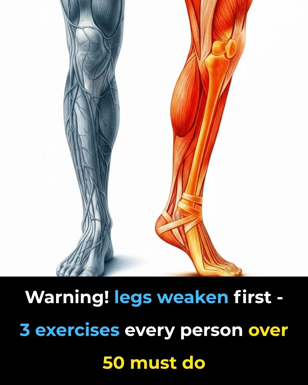 Warning! legs weaken first — 3 exercises every person over 50 must do