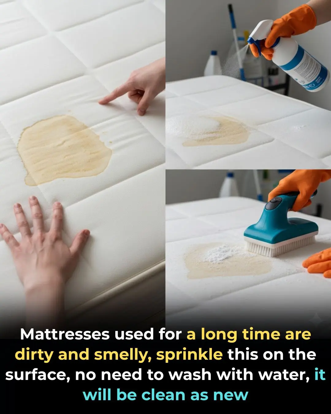 Your Mattress Getting Dirty and Smelly? Sprinkle This on the Surface — No Water Needed, and It’ll Look Fresh Again