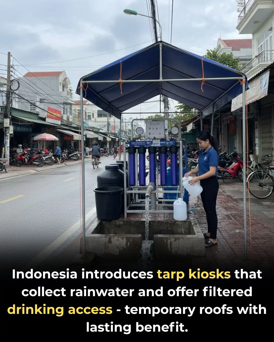 “How Indonesia’s Tarp Kiosks Are Redefining Public Drinking Water”