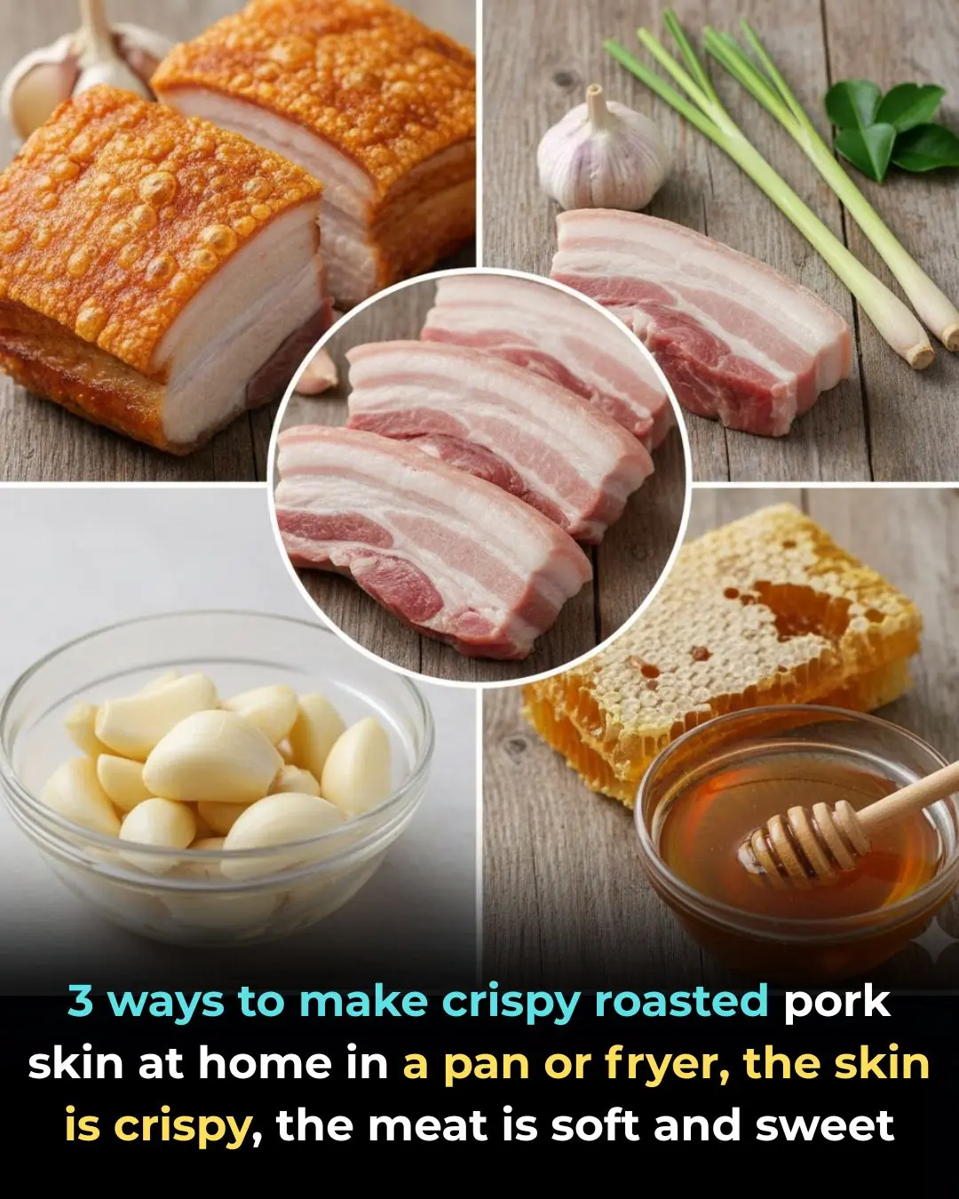 3 ways to make crispy roasted pork at home in a pan or fryer