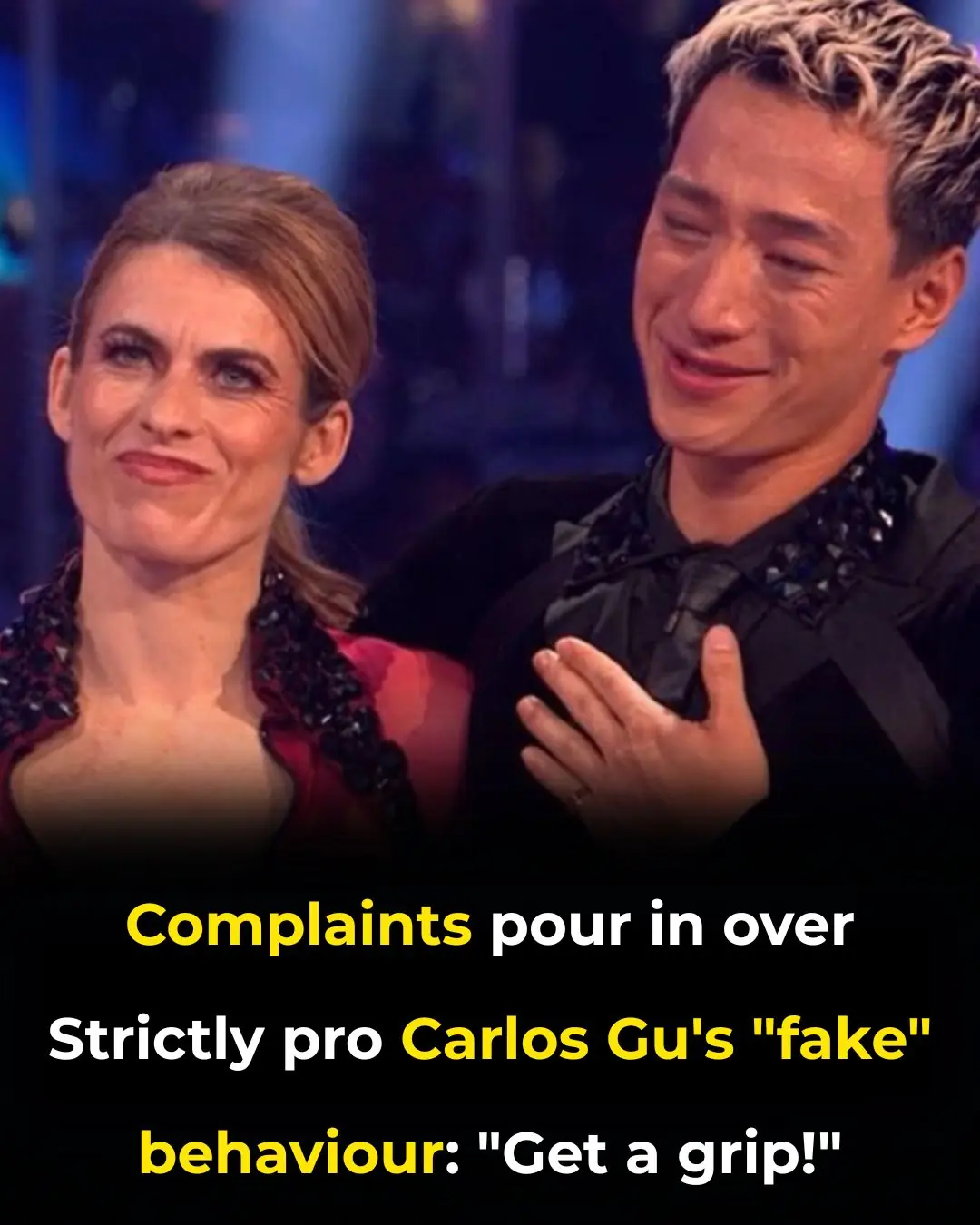 Strictly backlash as Carlos Gu accused of ‘fake’ crying after judges’ comments to partner Karen Carney