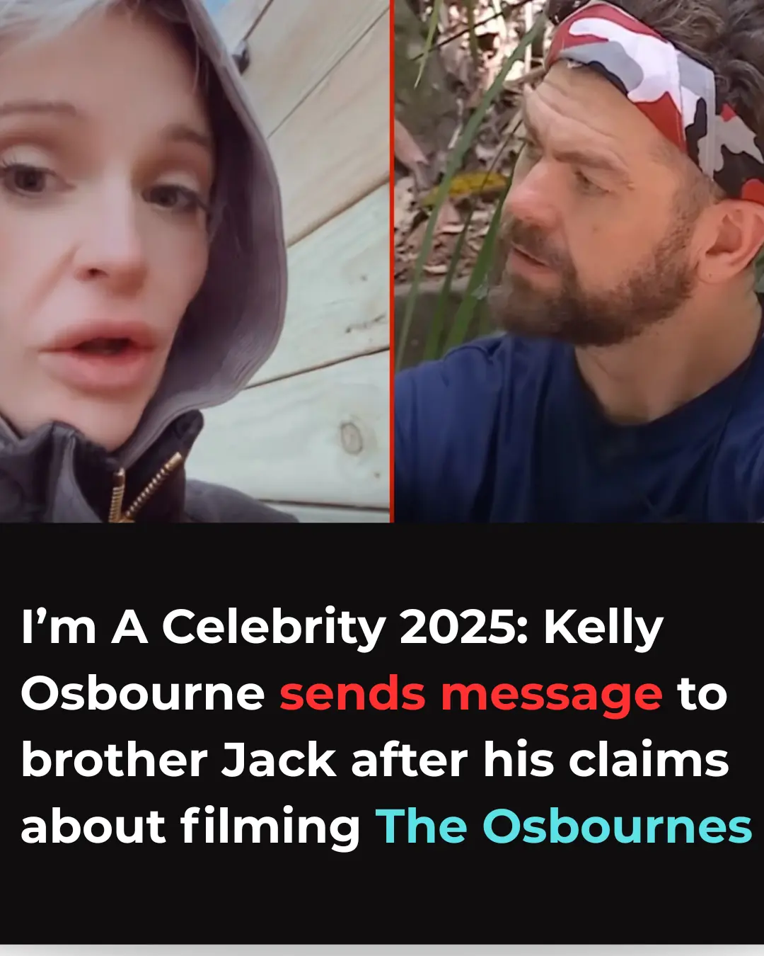 I’m A Celebrity 2025: Kelly Osbourne sends message to brother Jack after his claims about filming The Osbournes