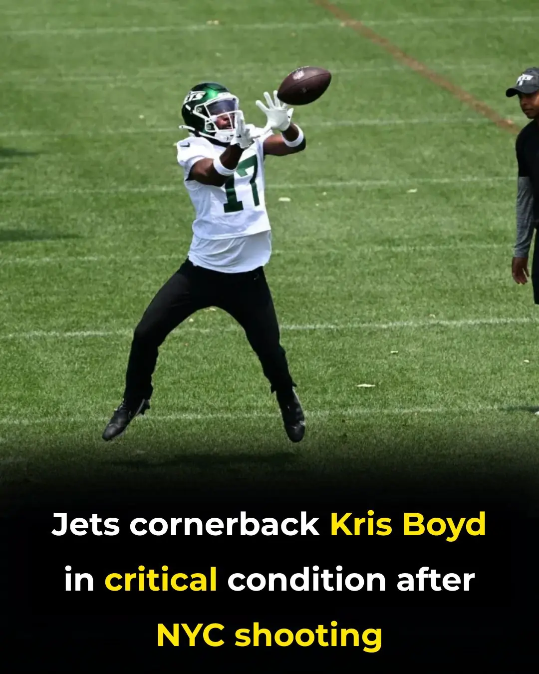 Jets cornerback Kris Boyd in critical condition after NYC shooting