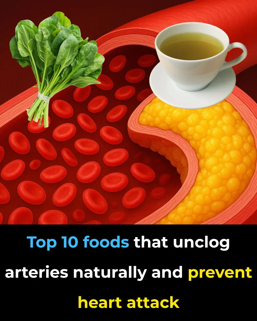 Top 10 foods that unclog arteries naturally and prevent heart attack
