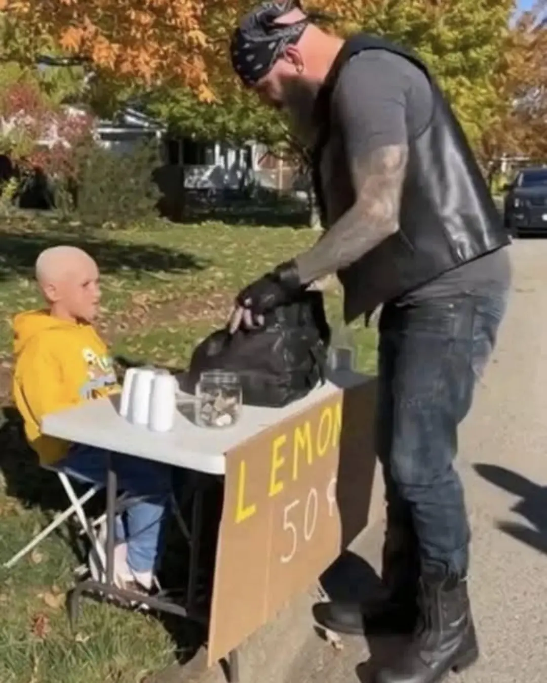 The Little Warrior and the Leather-Clad Angels.