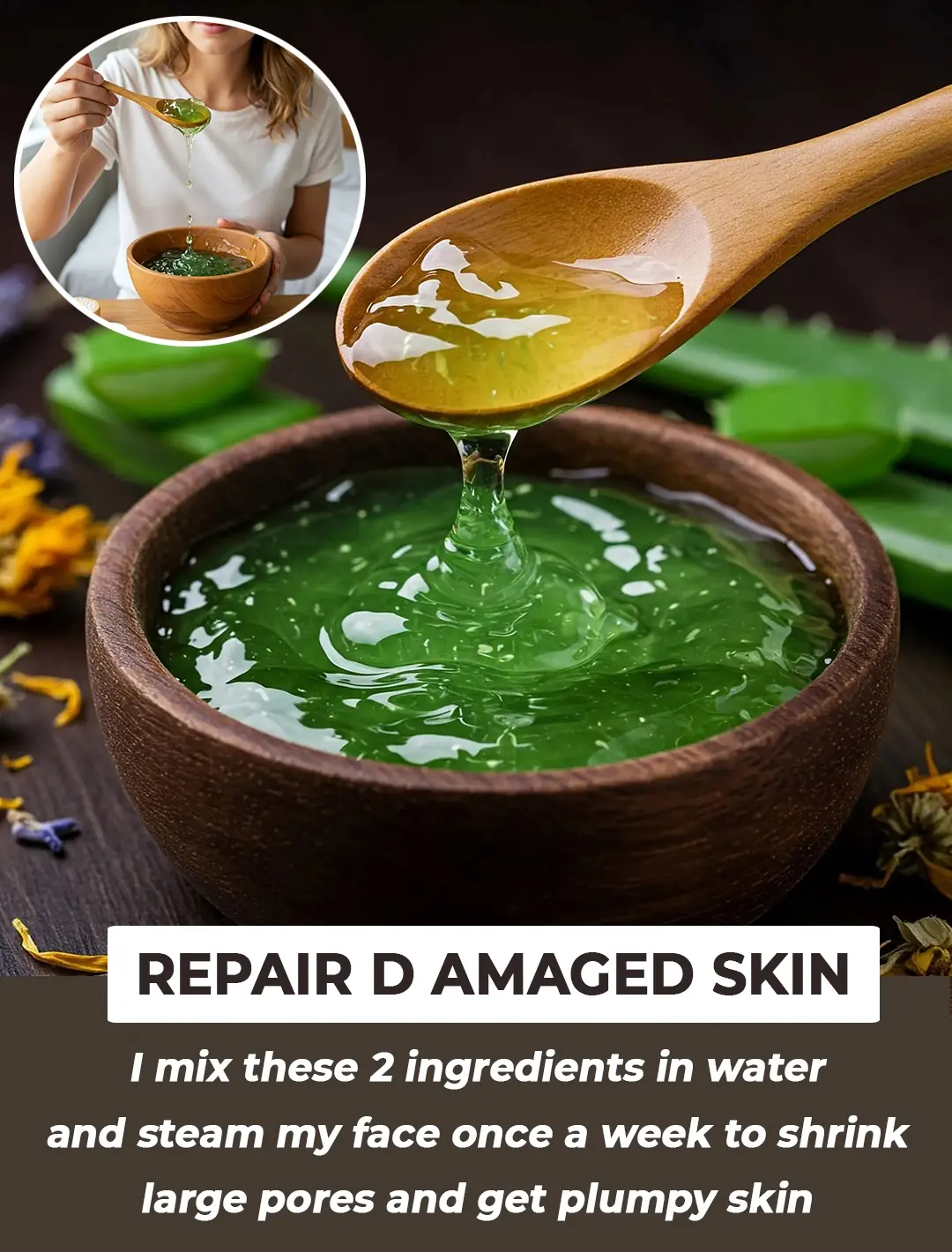 Aloevera Facial Steaming to Clean Pores & Glowing Skin