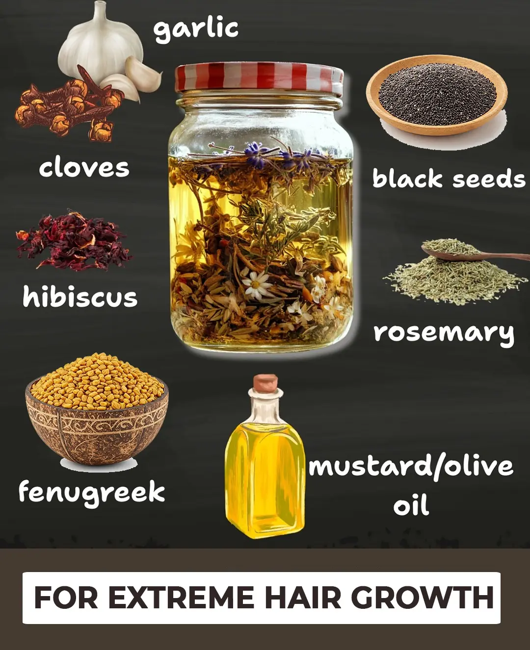 Unlock Extreme Hair Growth Naturally: A DIY Herbal Oil Recipe for Thicker, Healthier Hair