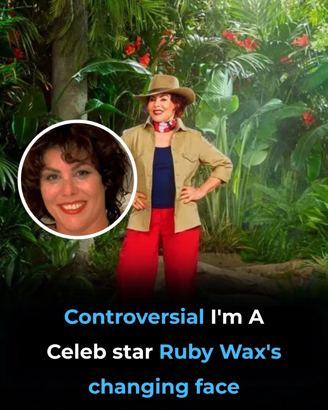 I'm A Celeb star Ruby Wax's changing face over the years