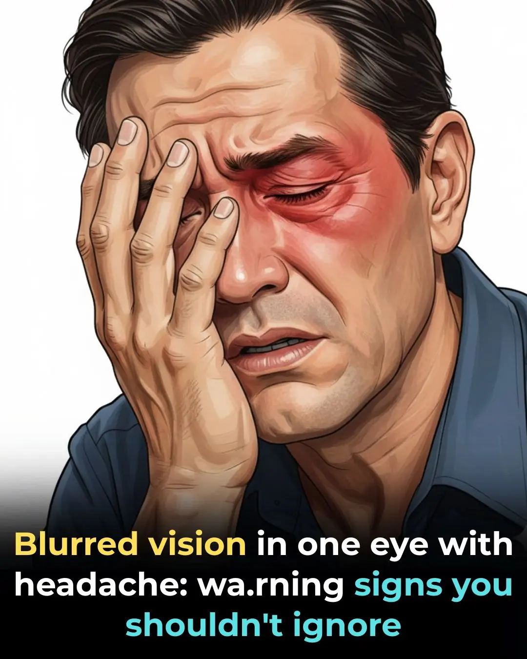 Blurred Vision in One Eye and a Headache