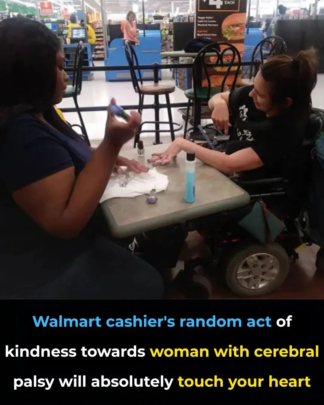 Walmart Cashier’s Random Act Of Kindness Towards Woman With Cerebral Palsy Will Absolutely Touch Your Heart