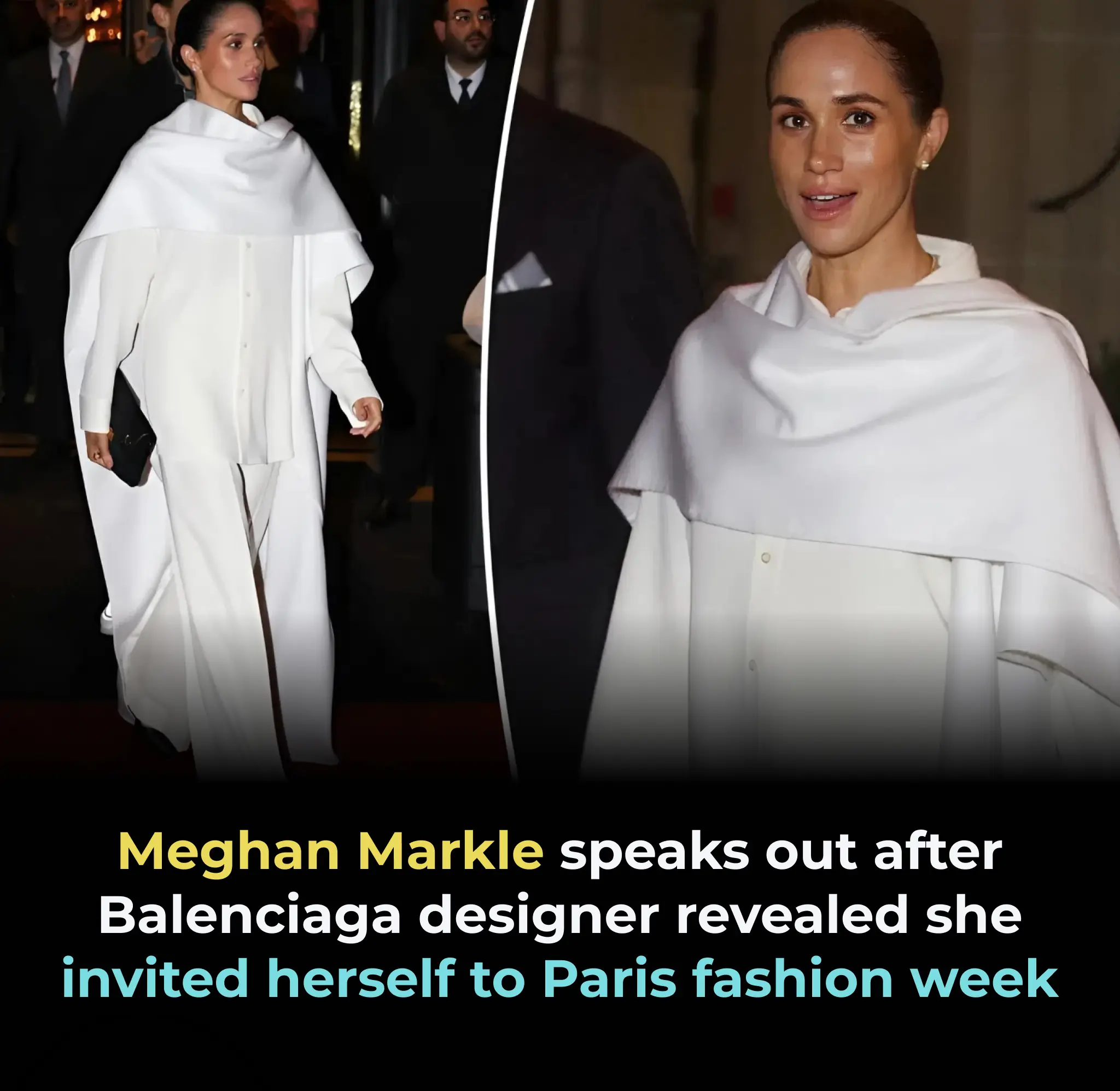 Meghan Markle speaks out after Balenciaga designer revealed she invited herself to Paris fashion week