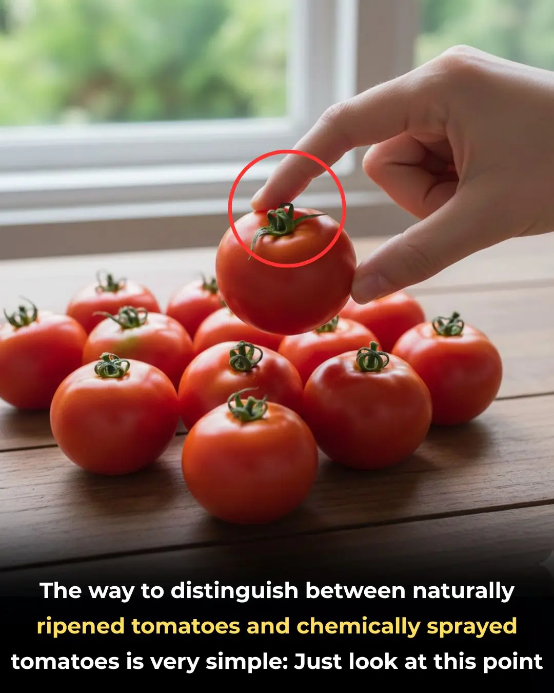 How to Distinguish Naturally Ripened Tomatoes from Chemically Ripened Ones: A Simple Tip