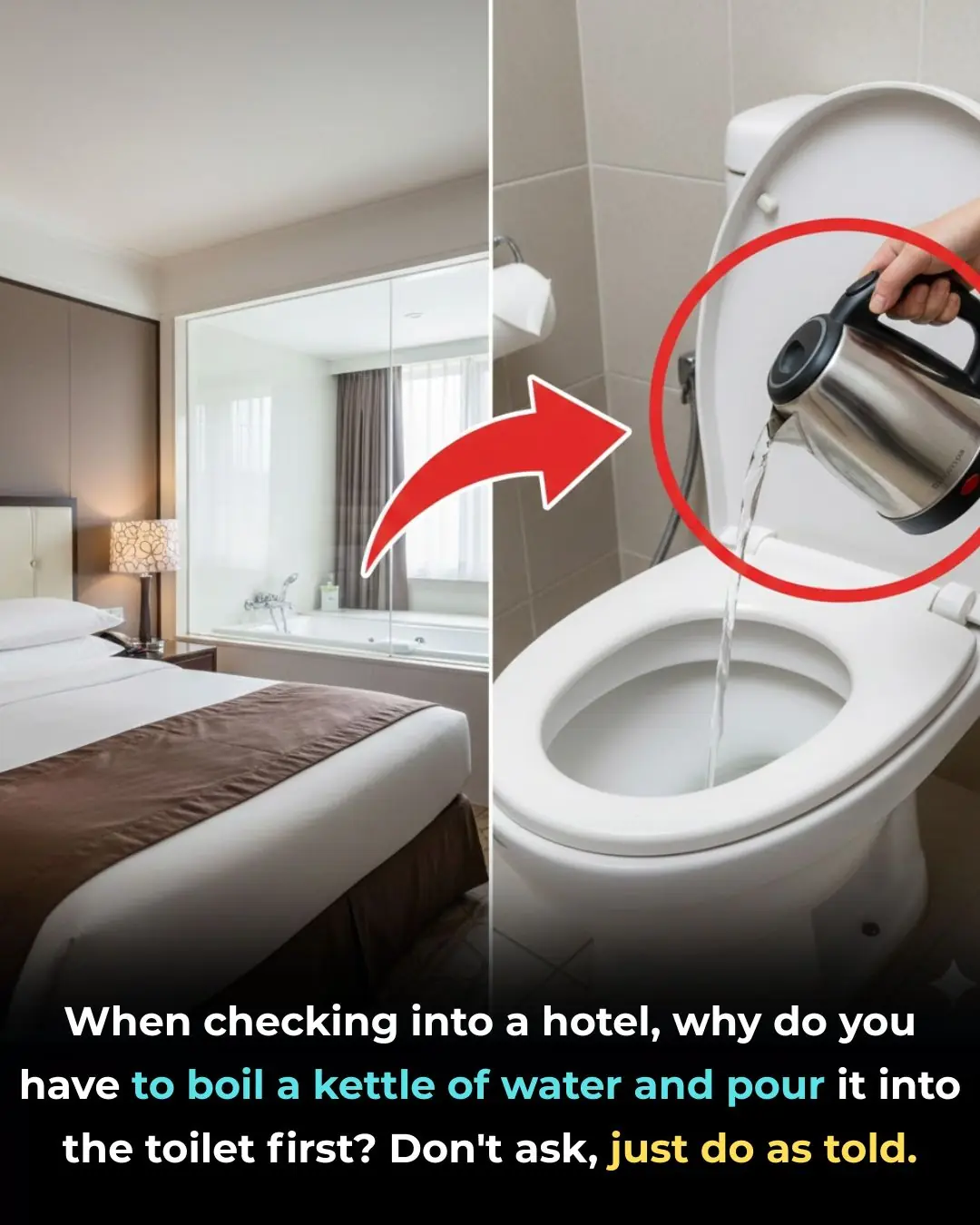 Why You Should Pour Boiling Water into the Hotel Toilet When Checking In