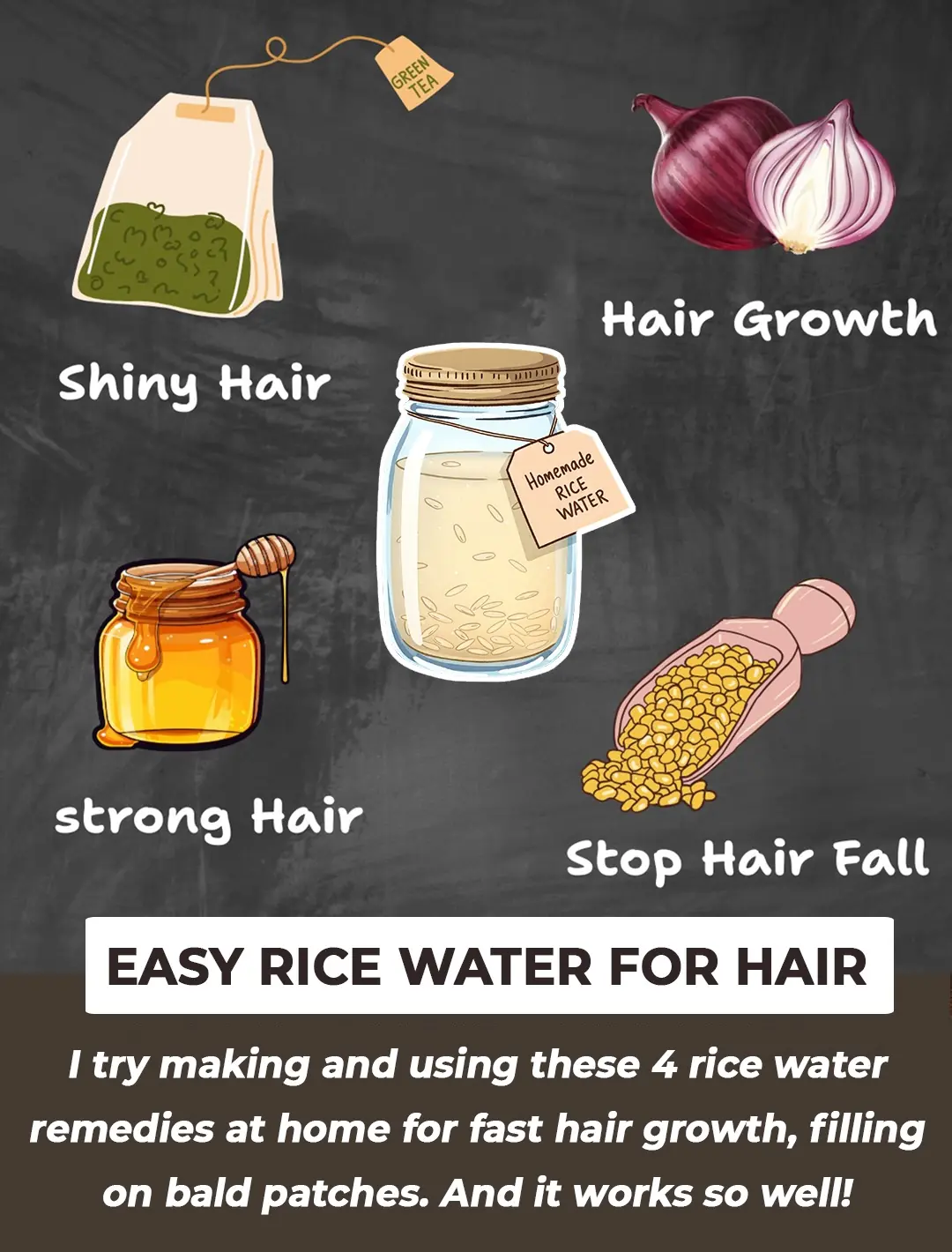3 Recipes of Rice Water for Strong, Shiny, and Fast-Growing Hair
