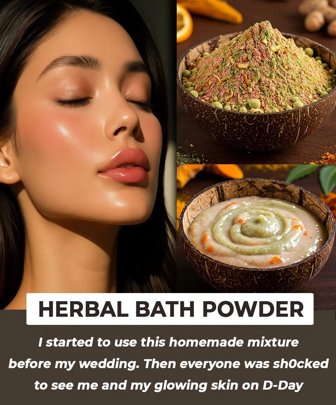 DIY Body Whitening Bath Powder - Homemade Recipe for Glowing, and Youthful Skin
