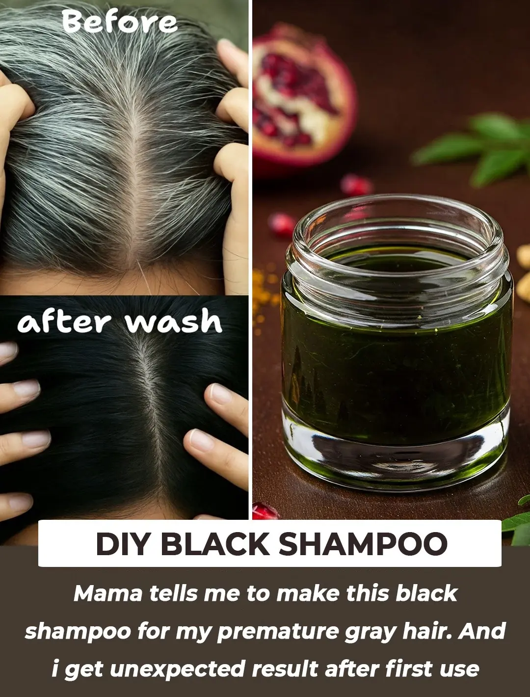 2-Minute Natural Black Shampoo for Grey Hair: A DIY Solution for Healthy, Vibrant Locks