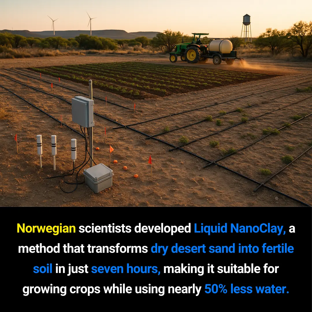 Liquid NanoClay: The Norwegian Innovation Turning Deserts Into Fertile Farmland