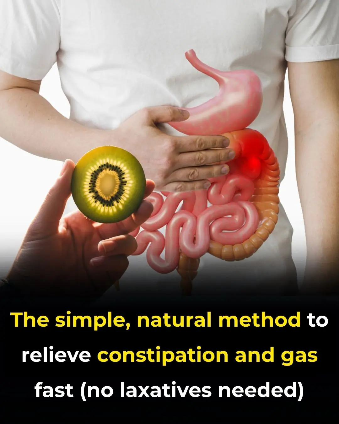 The simple, natural method to relieve constipation and gas fast (no laxatives needed)