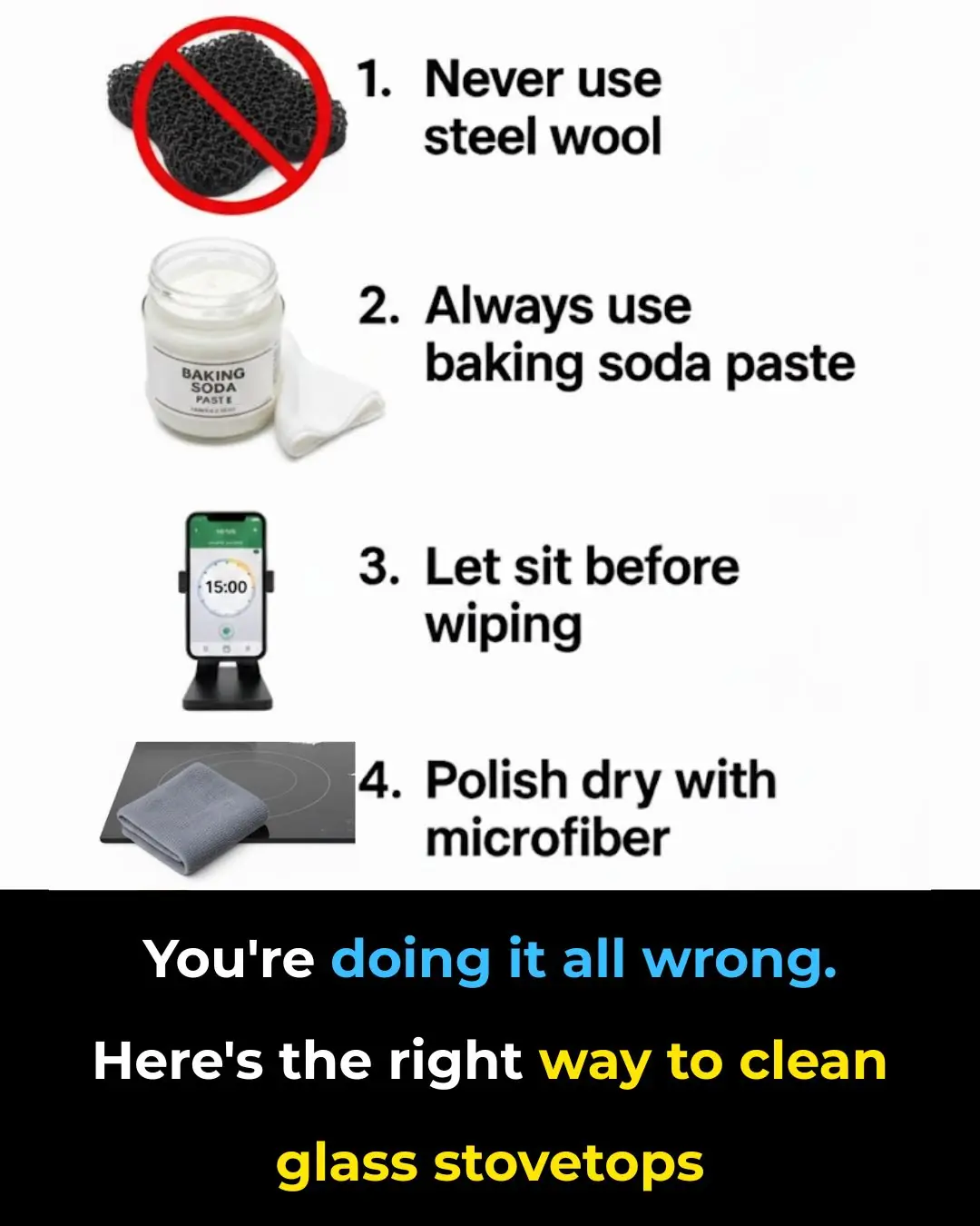 You're Doing It All Wrong — Here’s the Right Way to Clean Glass Stovetops