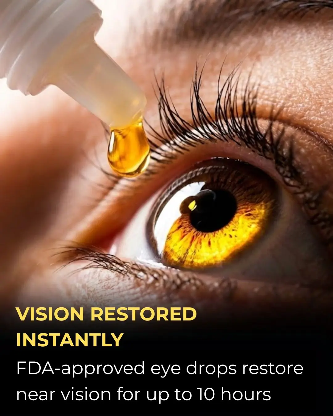 Revolutionary FDA-Approved Drops Restore Clear Near Vision Without Glasses