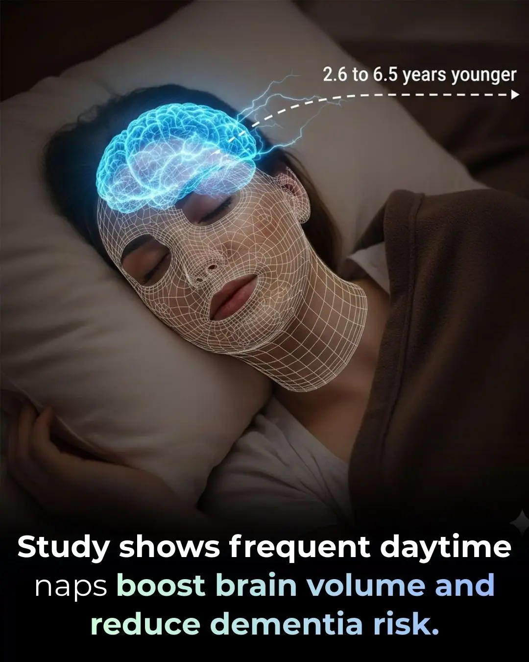 Frequent Daytime Naps Linked to Larger Brain Volume and Healthier Aging