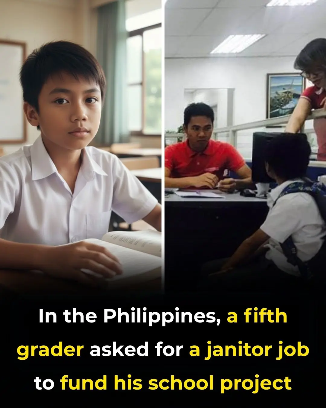 Young Student's Determination to Support His Education Inspires Viral Act of Kindness