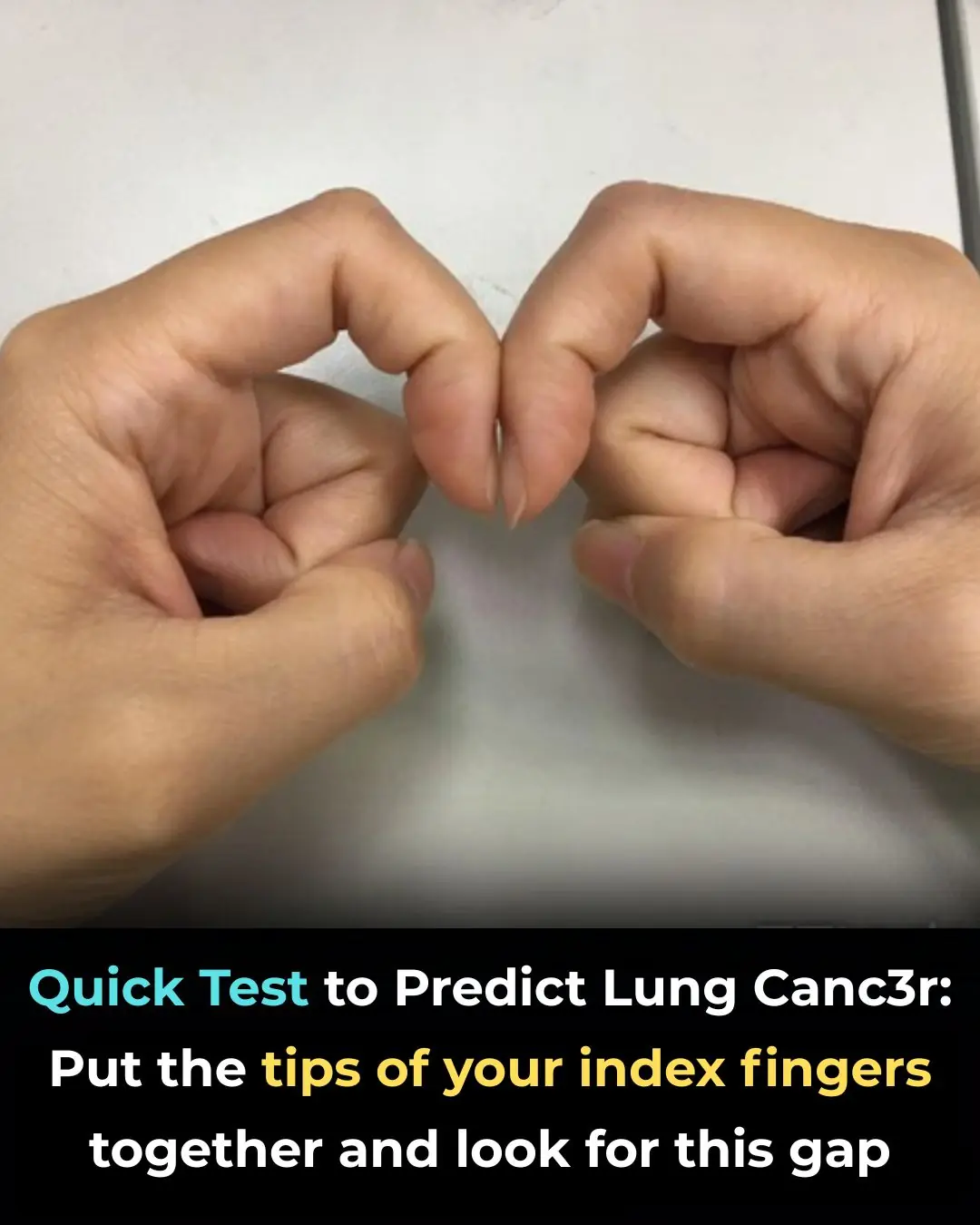 The Simple “Finger Test”