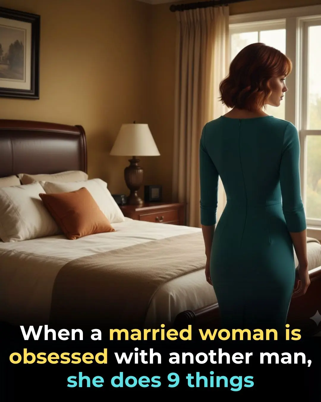 When a married woman is obsessed with another man, she does 9 things.