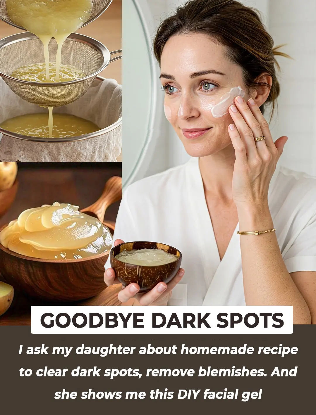 Potato Gel Recipe for Glowing Skin & Dark Spots