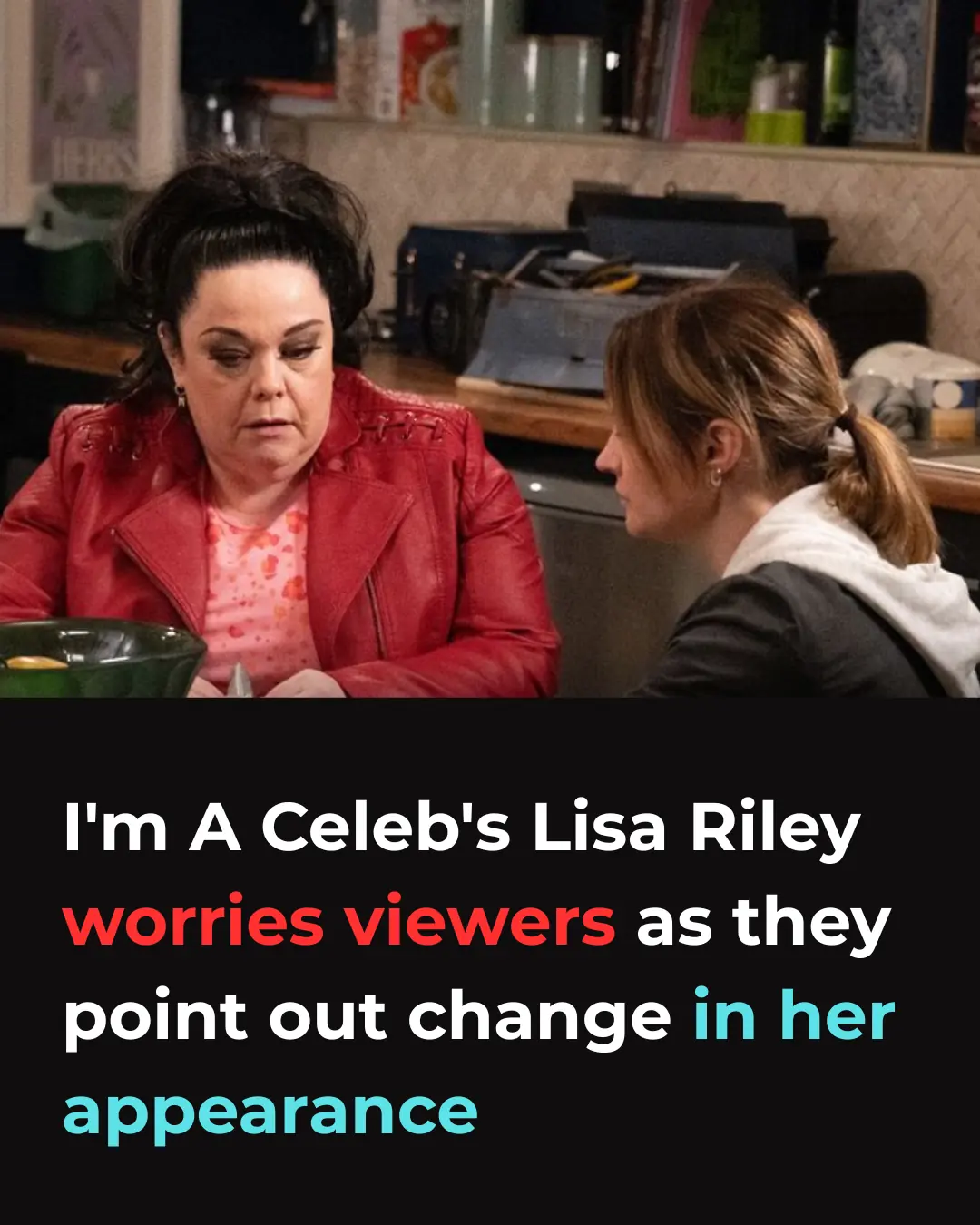 Lisa Riley Crying I'm A Celeb's Lisa Riley worries viewers as they point out change in ...