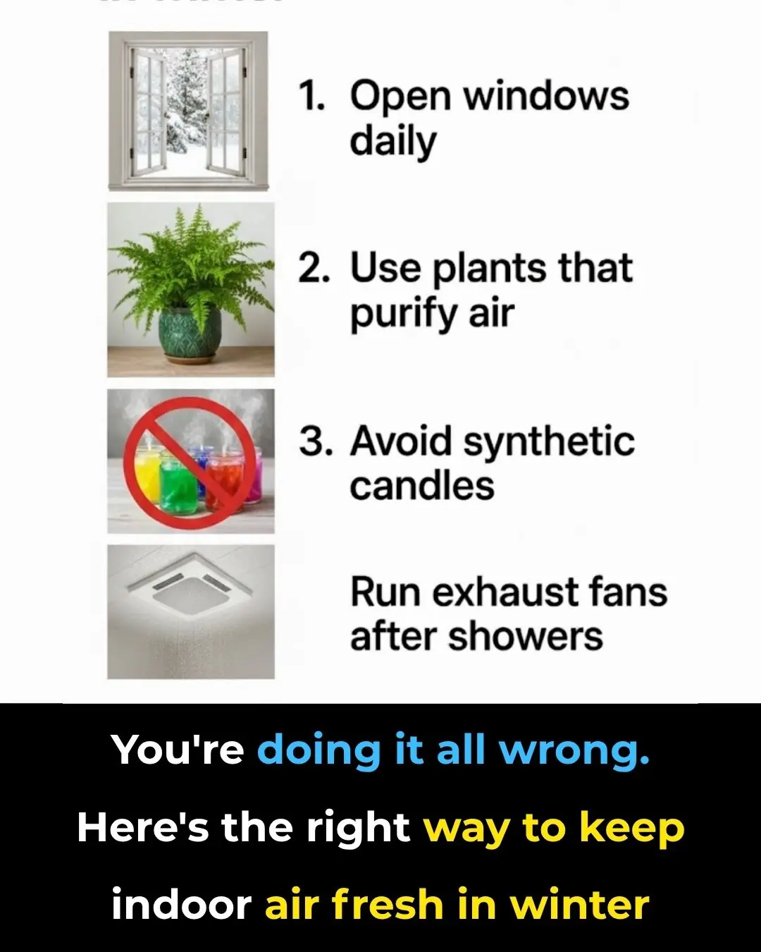 Here’s the right way to keep indoor air fresh in winter